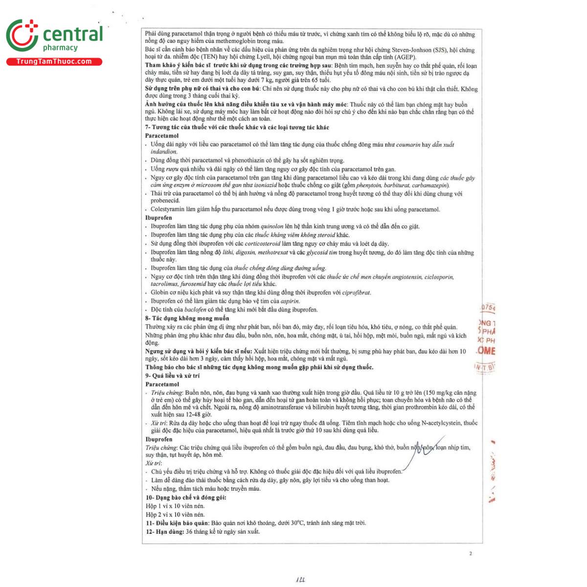 thuoc perdolan 7 B0672 thuoc perdolan 7 B0672