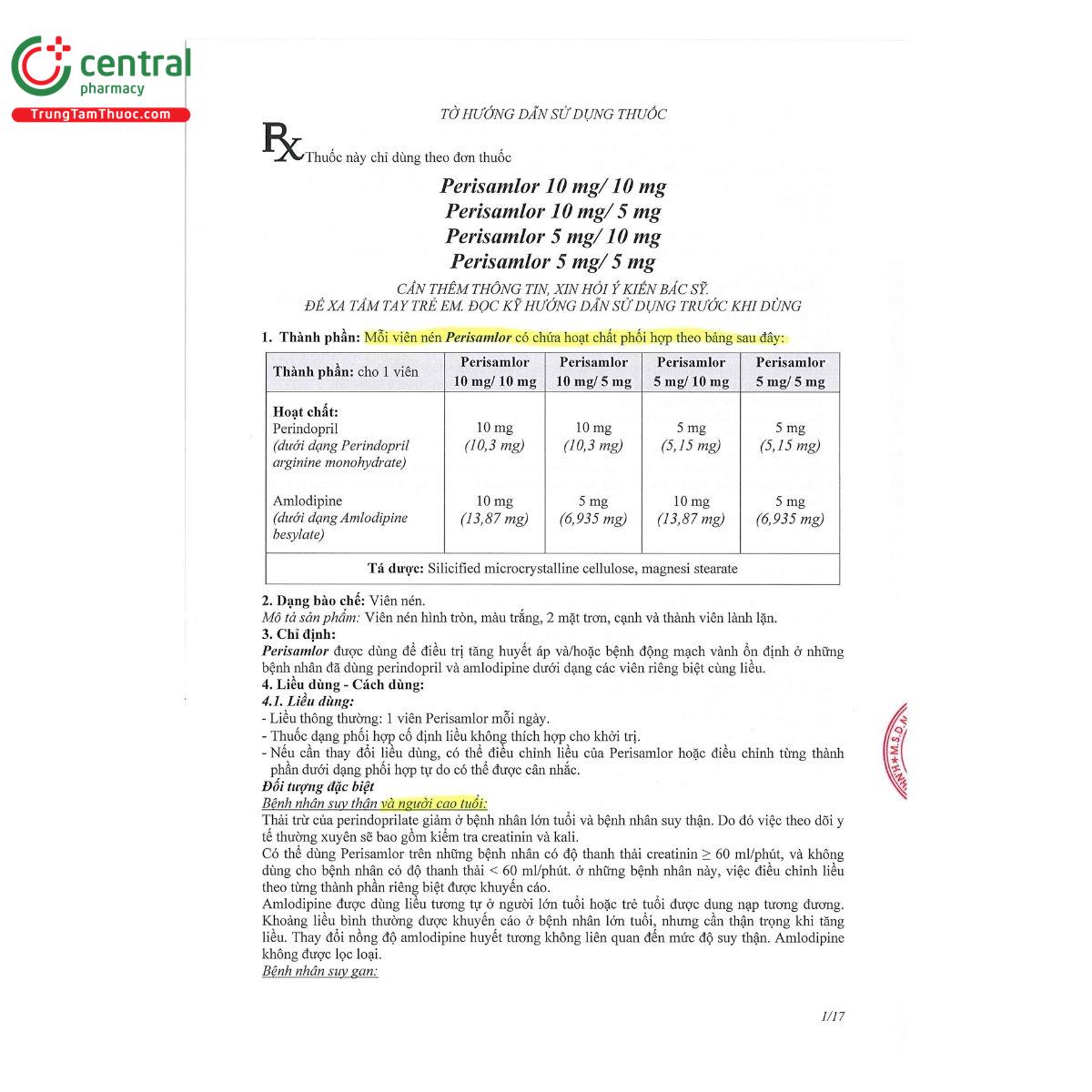 thuoc perisamlor 01 R7856 thuoc perisamlor 01 R7856