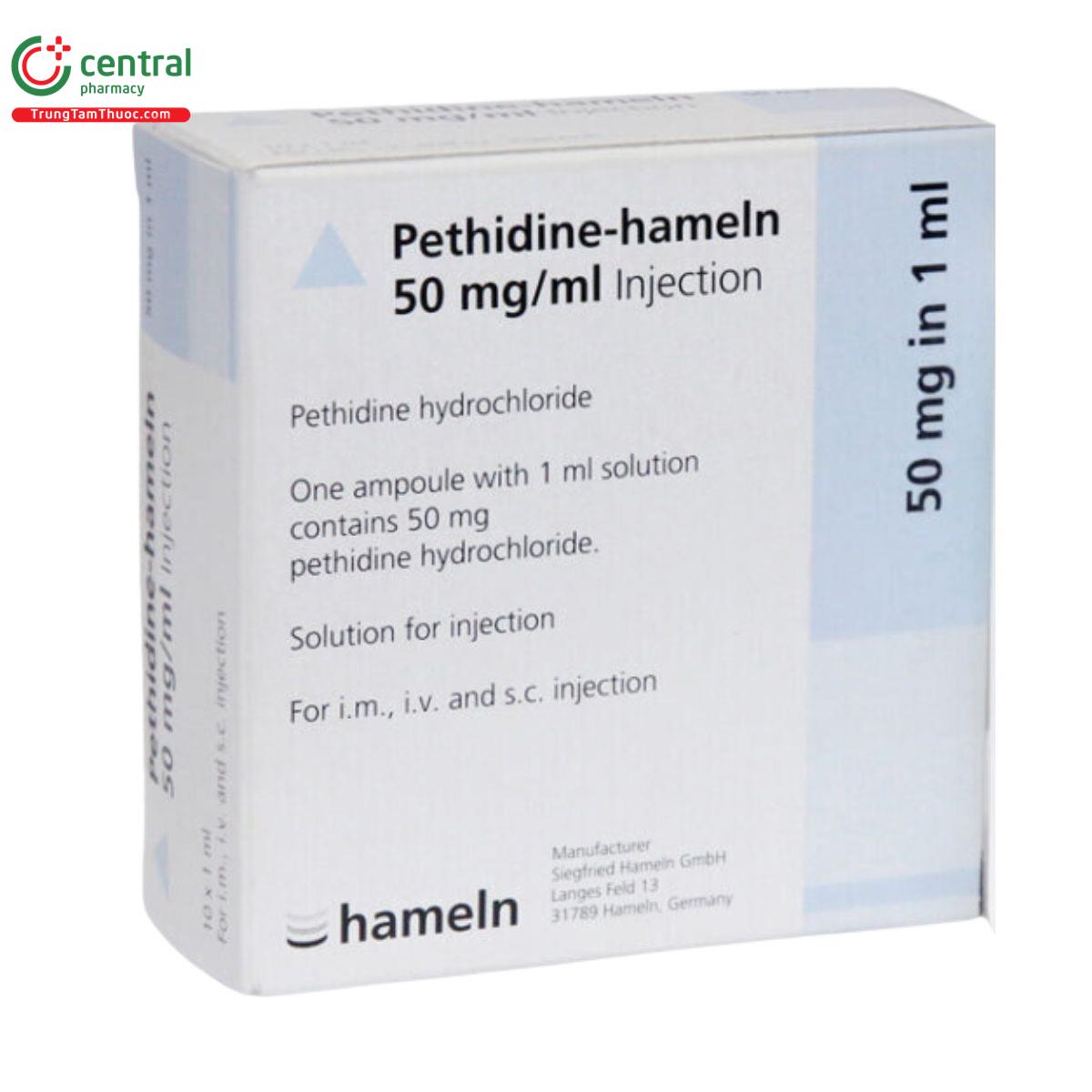 thuoc pethidine hameln 50mg ml 5 N5085