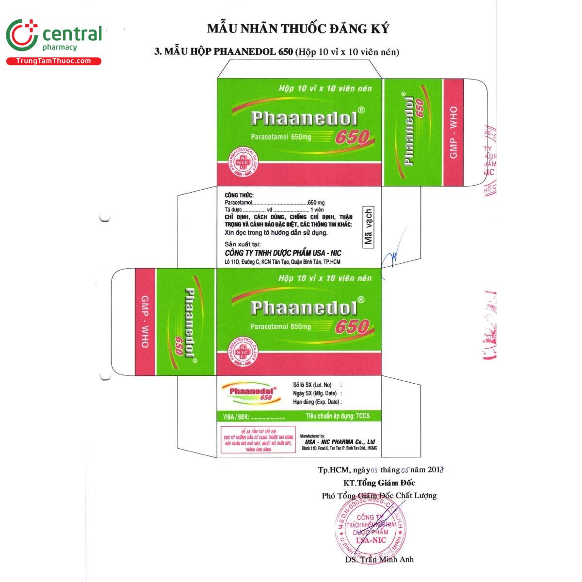 thuoc phaanedol 650 4 U8512 thuoc phaanedol 650 4 U8512
