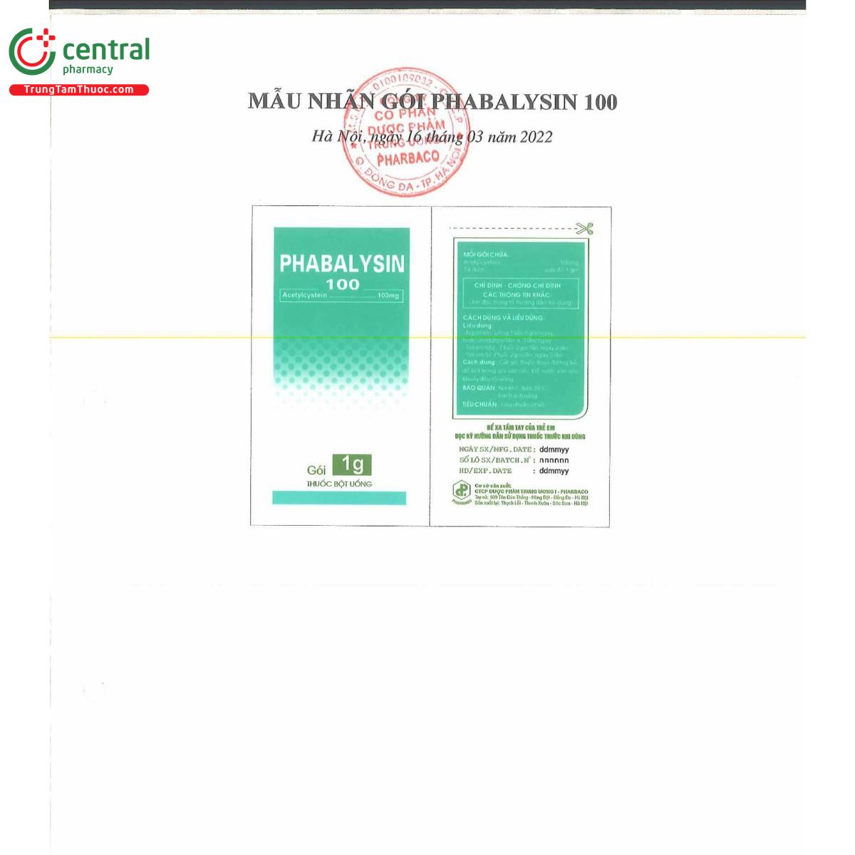 thuoc phabalysin 100mg 1 H2132 thuoc phabalysin 100mg 1 H2132