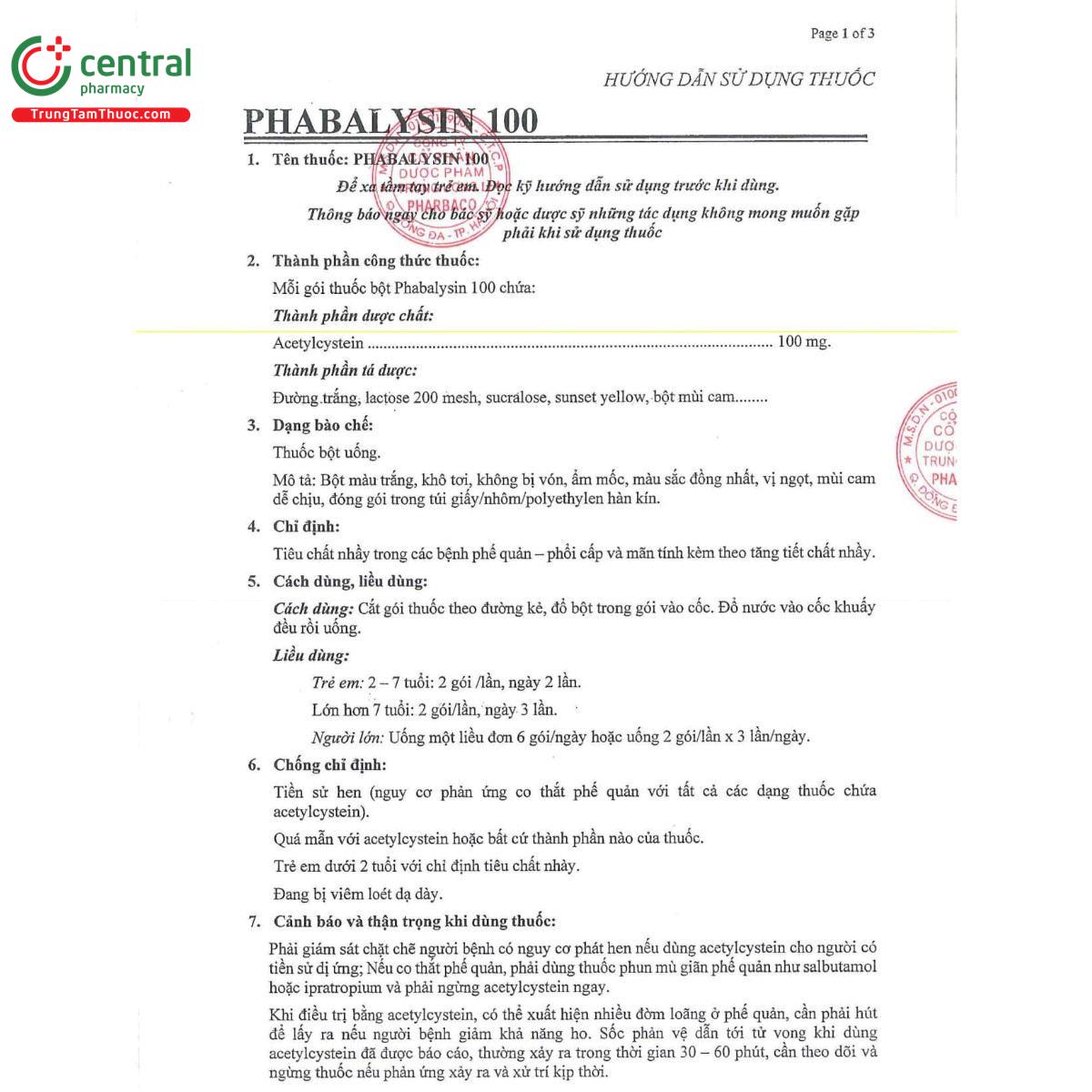 thuoc phabalysin 100mg 3 D1078 thuoc phabalysin 100mg 3 D1078