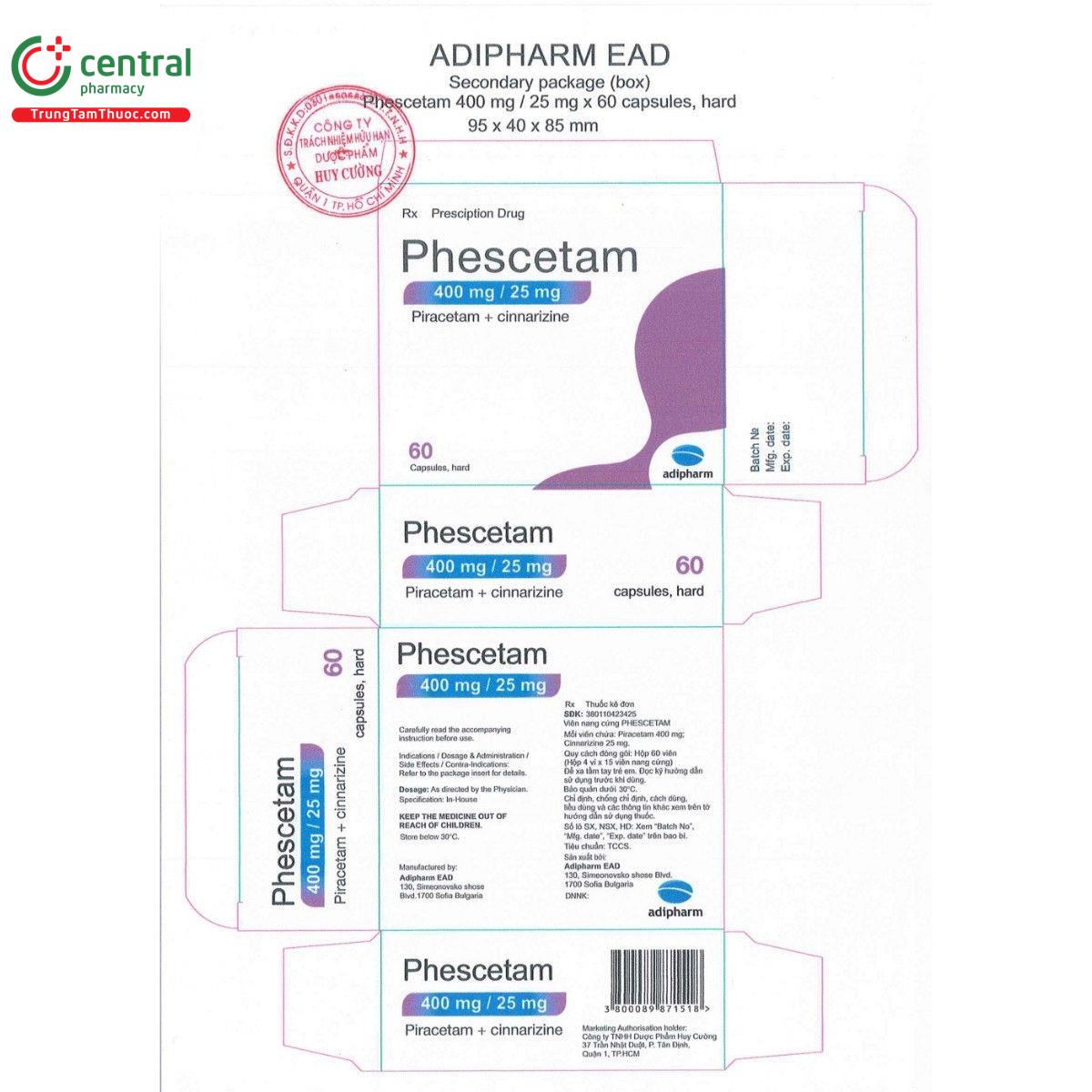thuoc phescetam 400mg 25mg 1 K4831 thuoc phescetam 400mg 25mg 1 K4831