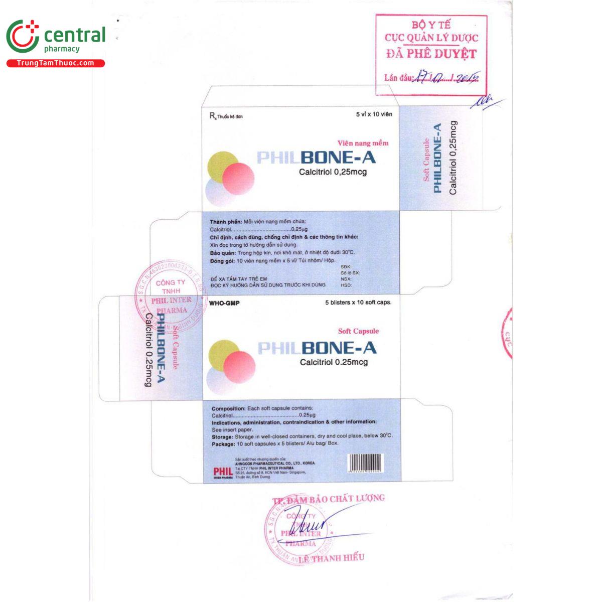 thuoc philbone a 0 25mcg 12 V8054 thuoc philbone a 0 25mcg 12 V8054
