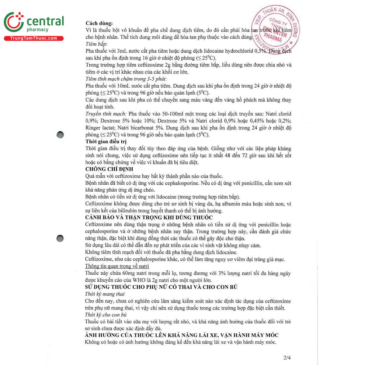 thuoc phillebicel 1g 6 D1662