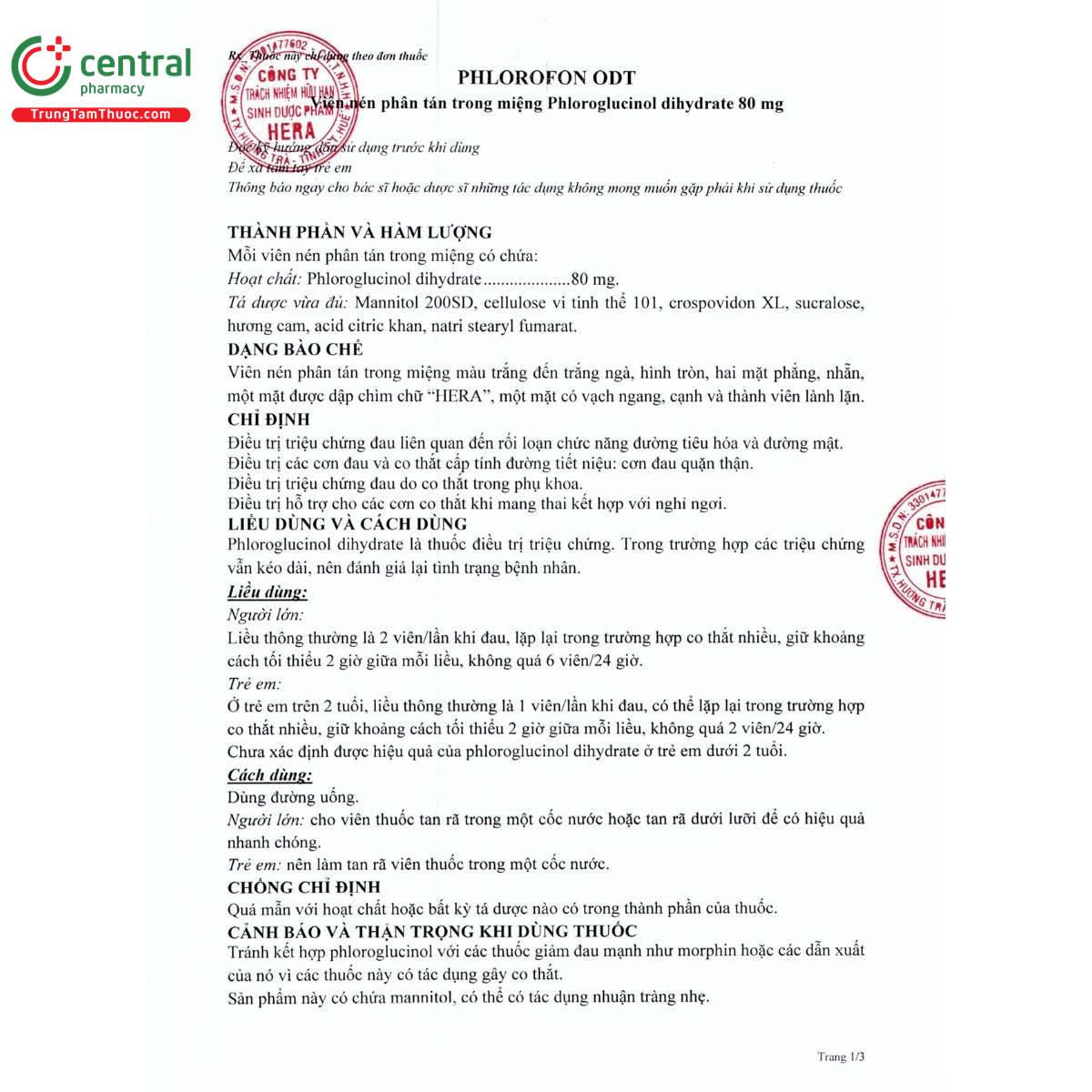 thuoc phlorofon odt 80mg 5 B0636