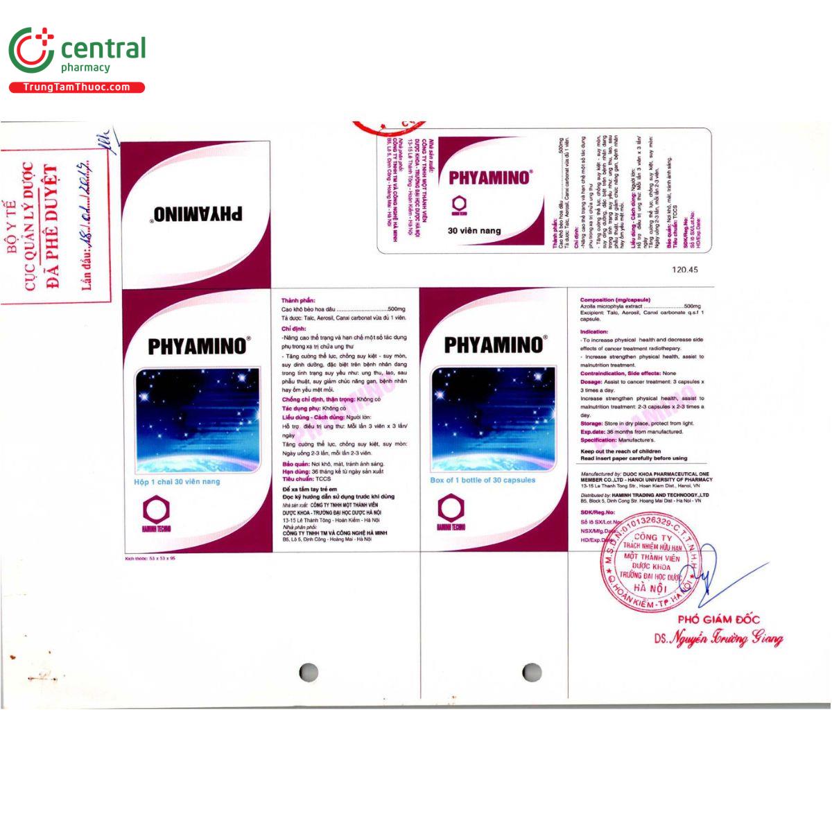 thuoc phyamino 3 B0855 thuoc phyamino 3 B0855