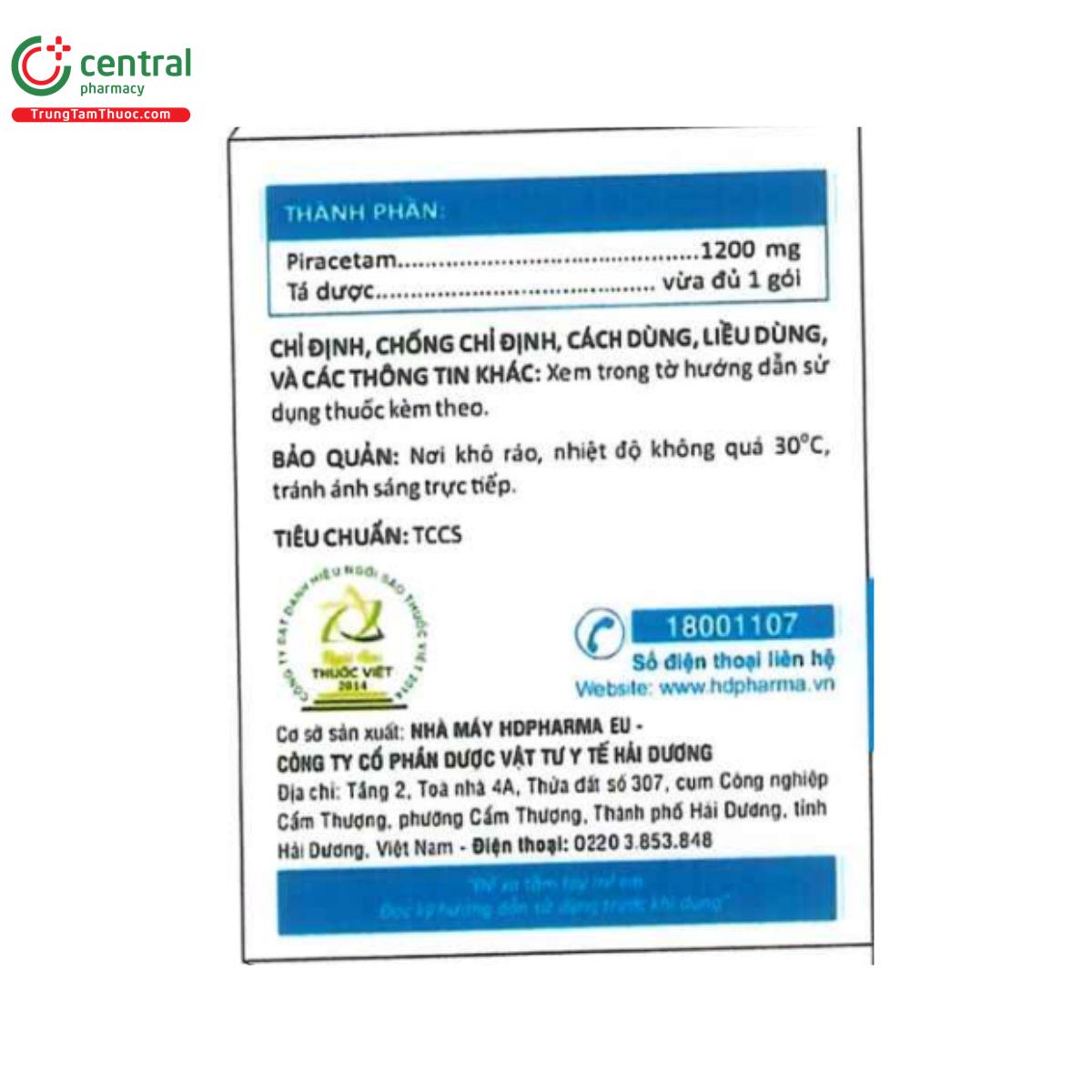 thuoc piracetam 1200mg sachet 3 S7523 thuoc piracetam 1200mg sachet 3 S7523