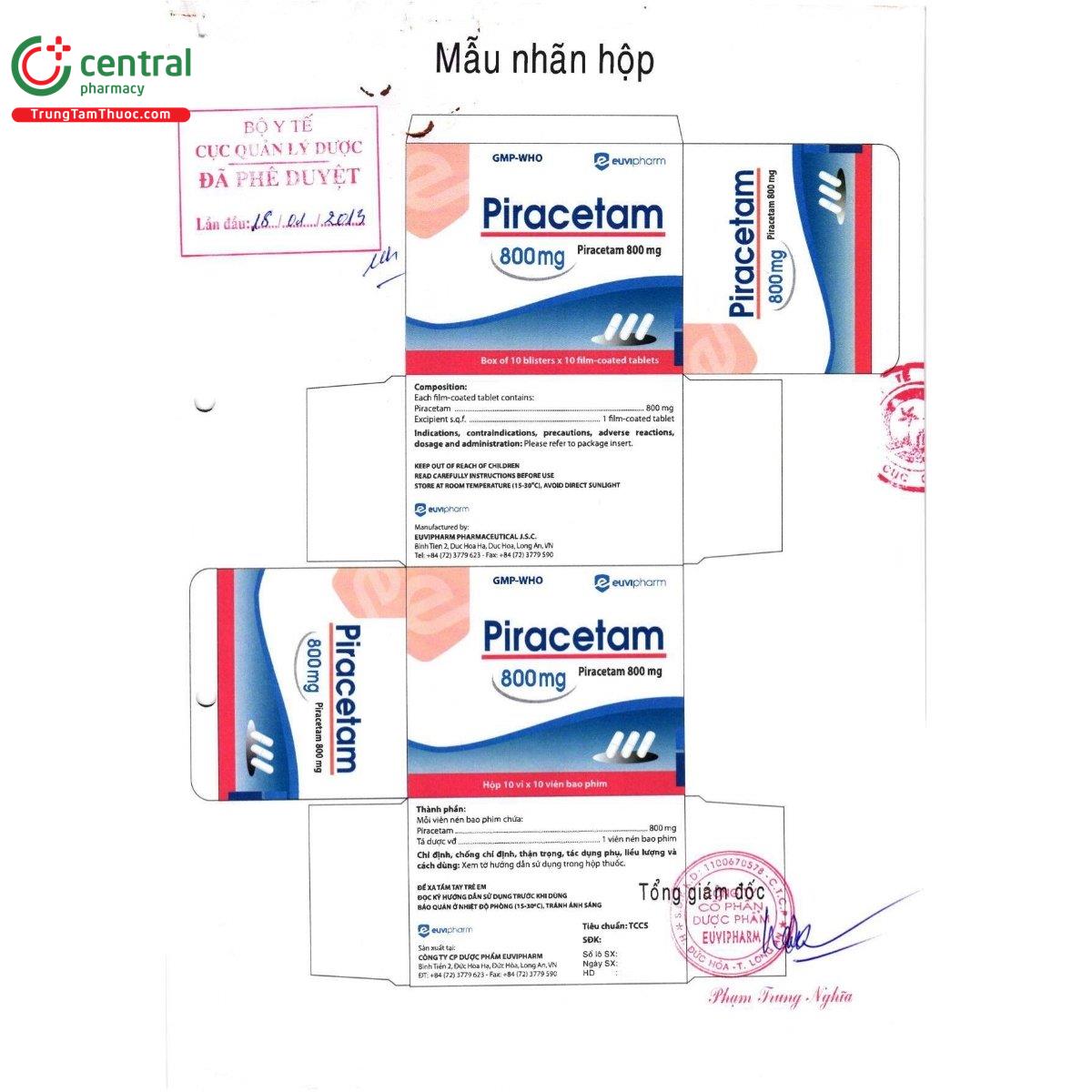 thuoc piracetam 800mg euvipharm 6 V8716 thuoc piracetam 800mg euvipharm 6 V8716