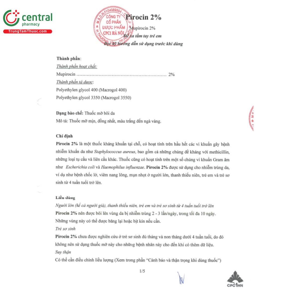 thuoc pirocin 2 4 G2372 thuoc pirocin 2 4 G2372