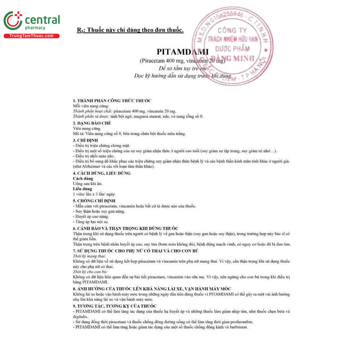 thuoc pitamdami 400mg 20mg 7 Q6070 thuoc pitamdami 400mg 20mg 7 Q6070