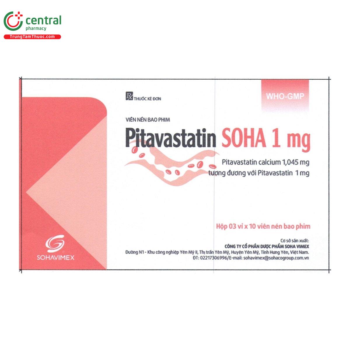 thuoc pitavastatin soha 1 mg 1 E1526 thuoc pitavastatin soha 1 mg 1 E1526