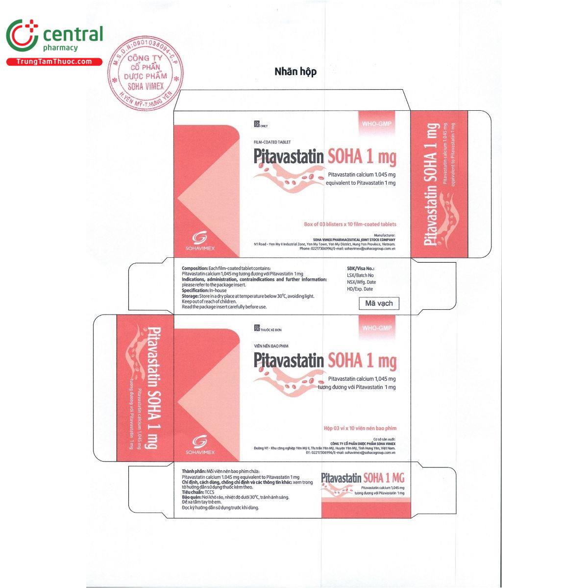 thuoc pitavastatin soha 1 mg 2 L4254 thuoc pitavastatin soha 1 mg 2 L4254