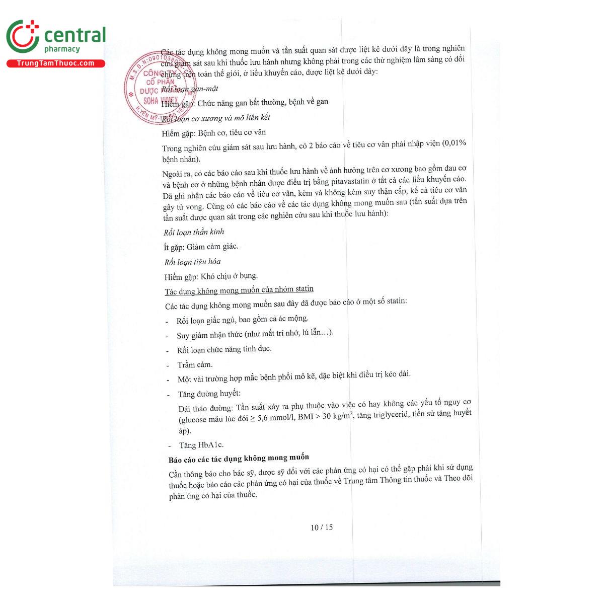 thuoc pitavastatin soha 10 H3573 thuoc pitavastatin soha 10 H3573