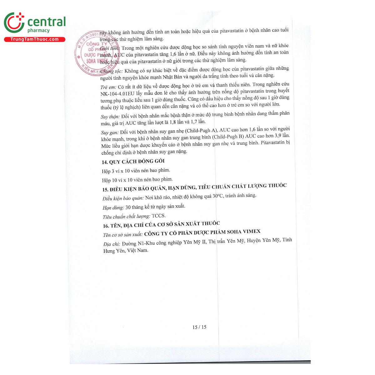 thuoc pitavastatin soha 15 Q6462 thuoc pitavastatin soha 15 Q6462