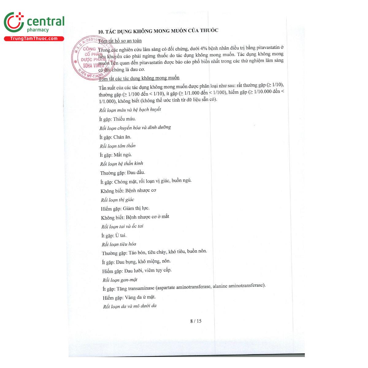 thuoc pitavastatin soha 8 P6414 thuoc pitavastatin soha 8 P6414
