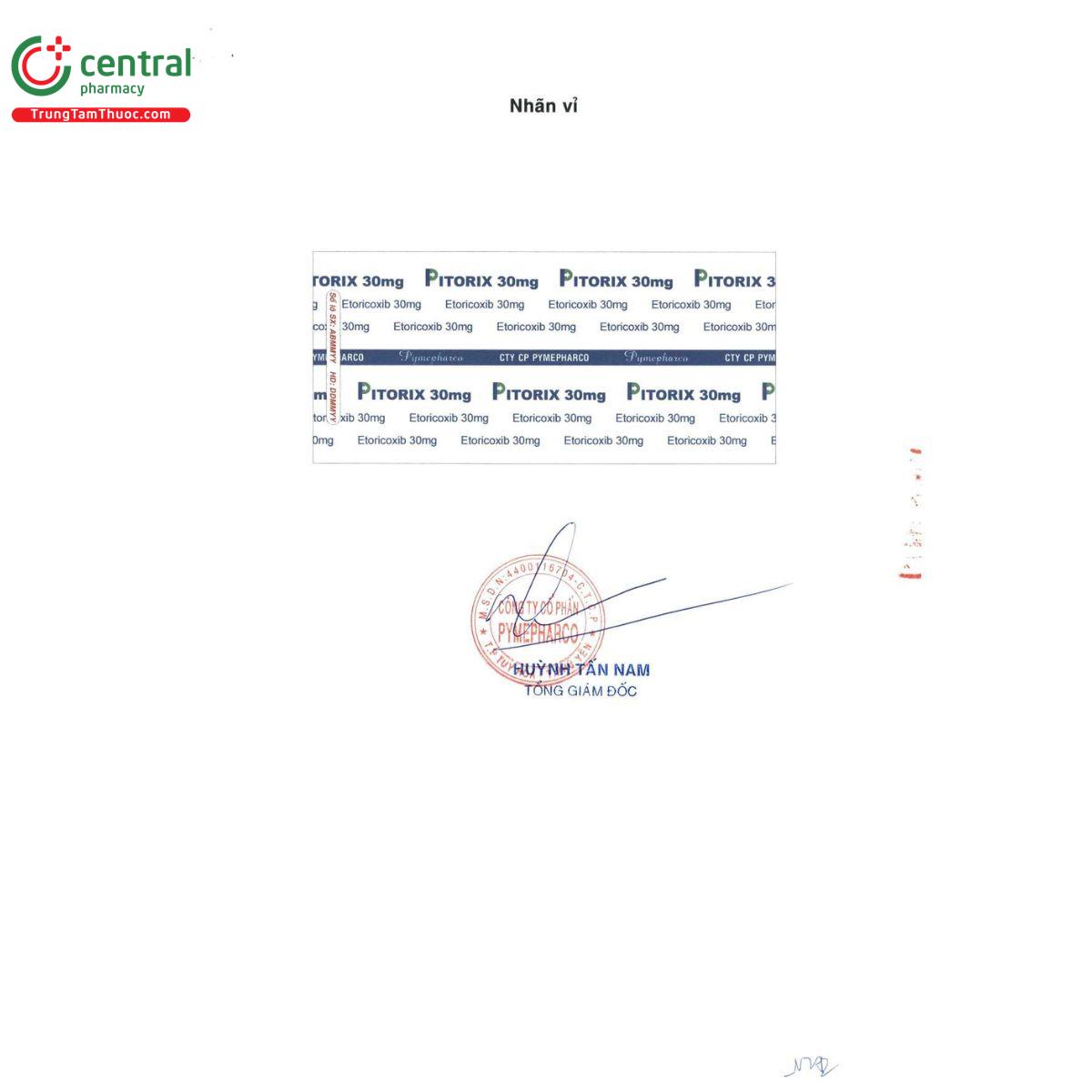 thuoc pitorix 30mg 4 B0127 thuoc pitorix 30mg 4 B0127