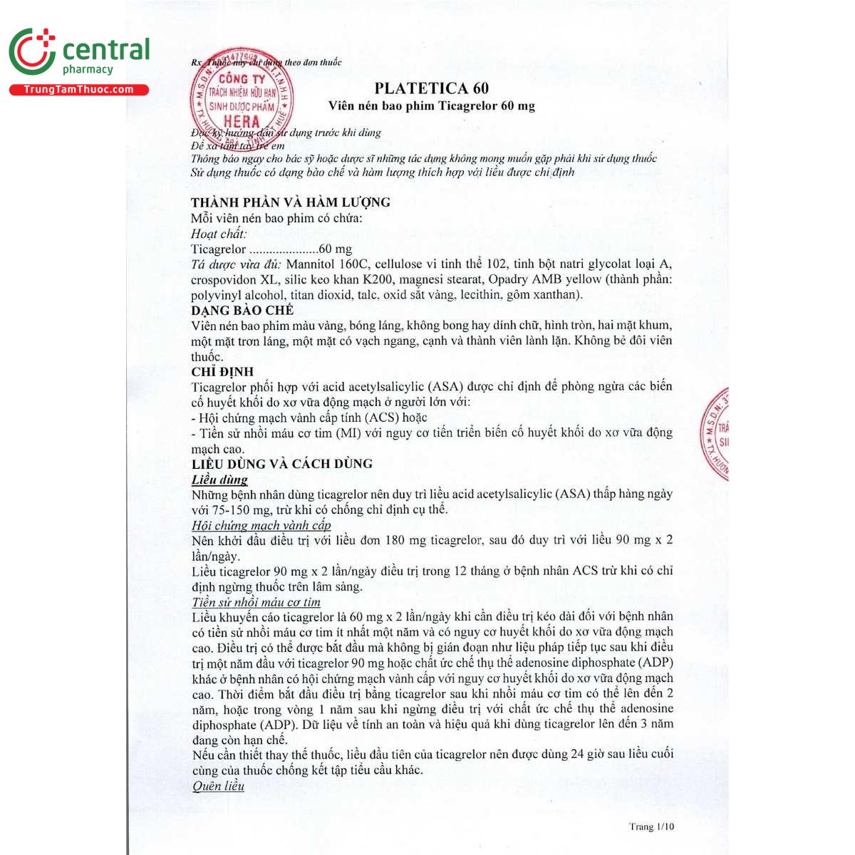 thuoc platetica 60 3 B0435 thuoc platetica 60 3 B0435