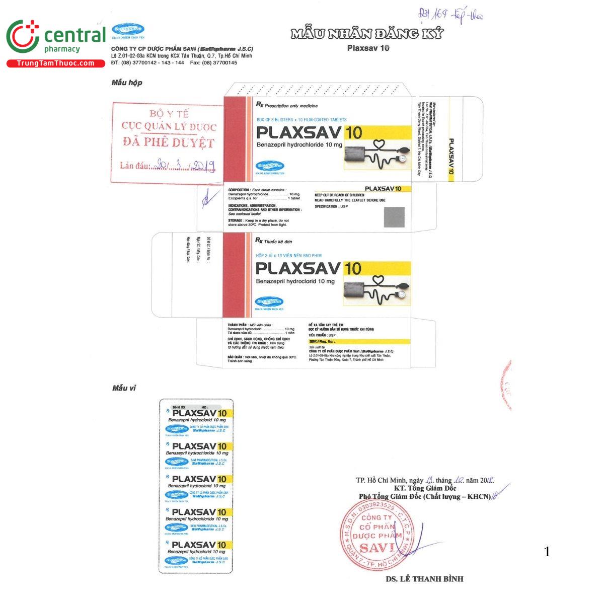 thuoc plaxsav 10mg 2 S7828 thuoc plaxsav 10mg 2 S7828