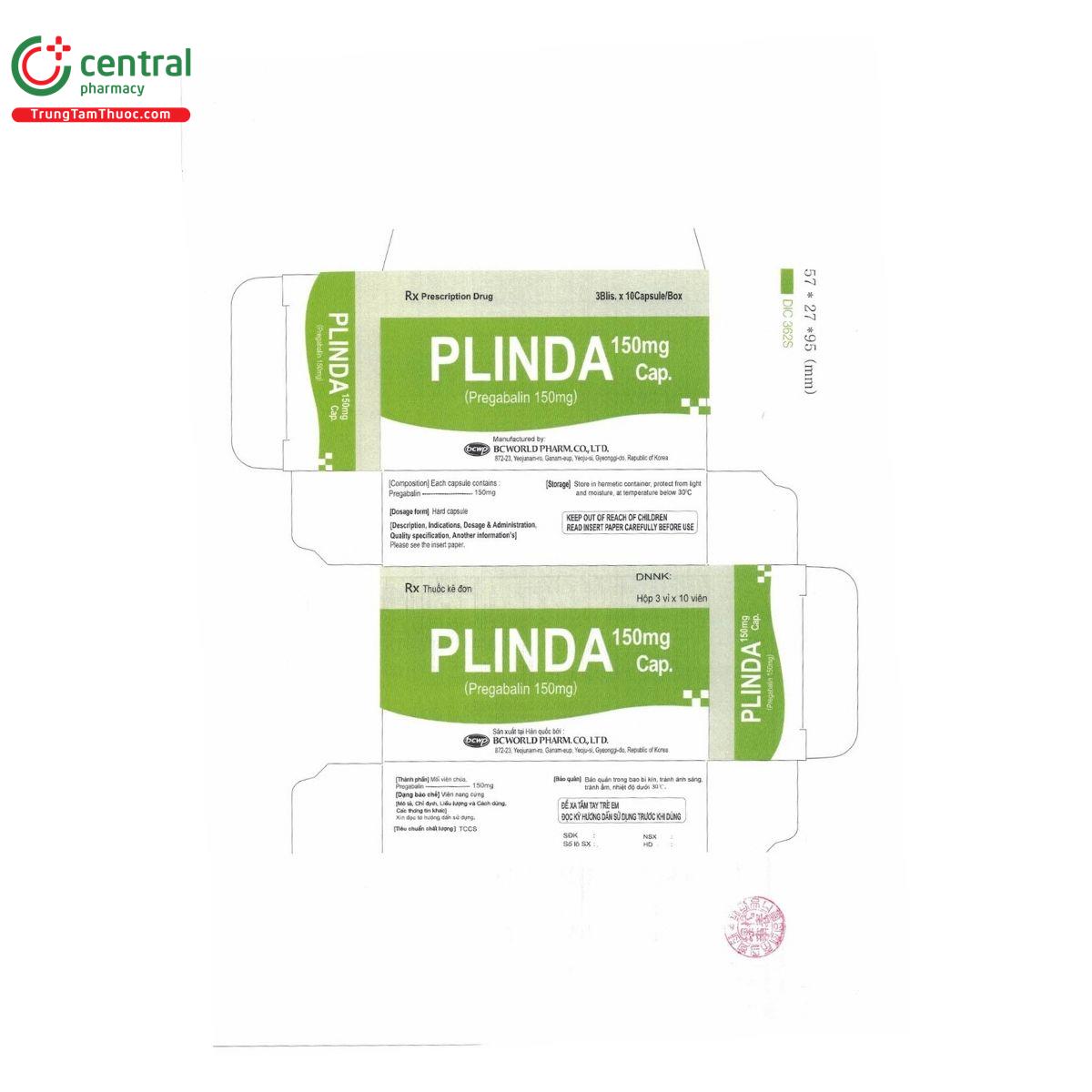 thuoc plinda cap 150mg 2 N5125
