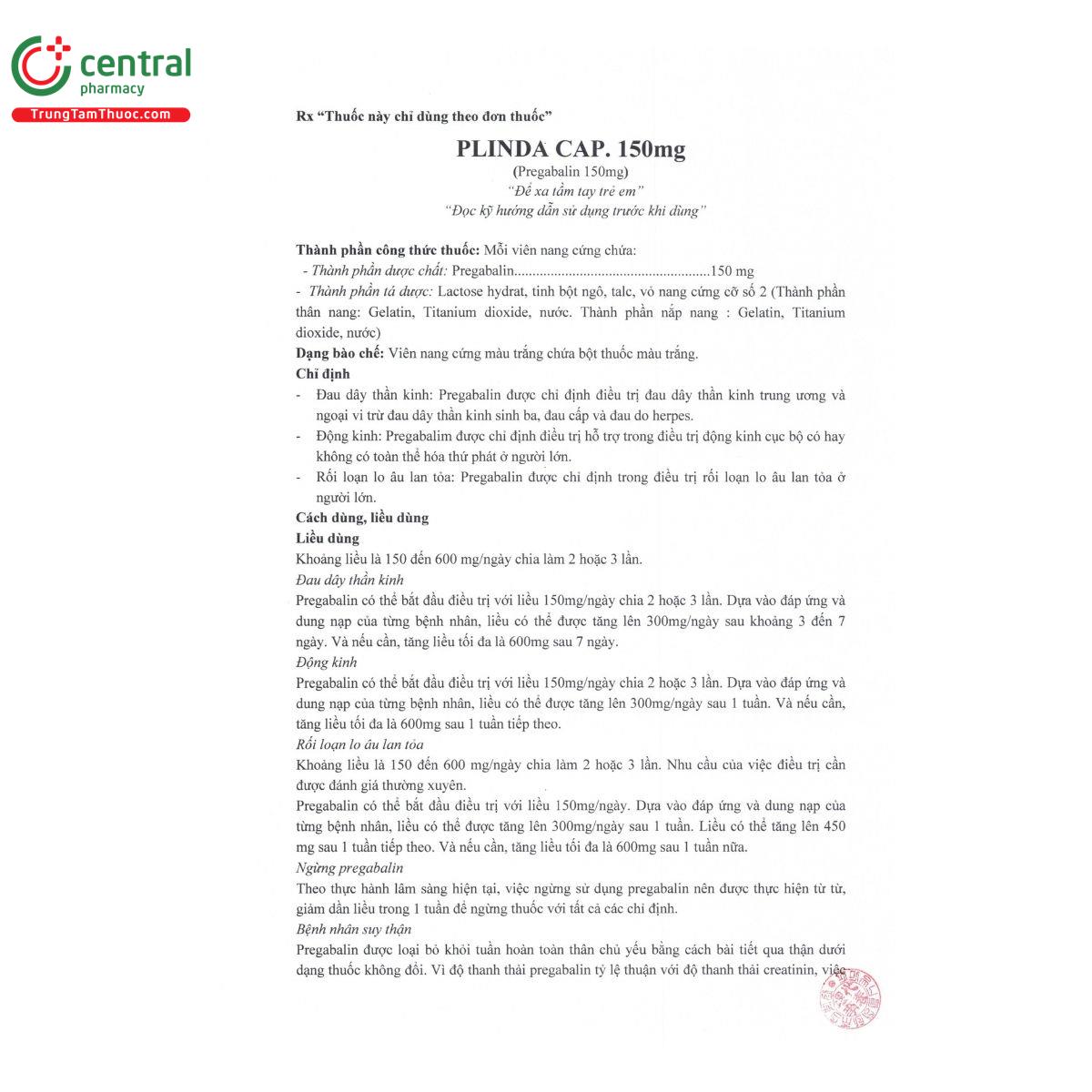 thuoc plinda cap 150mg 4 I3057