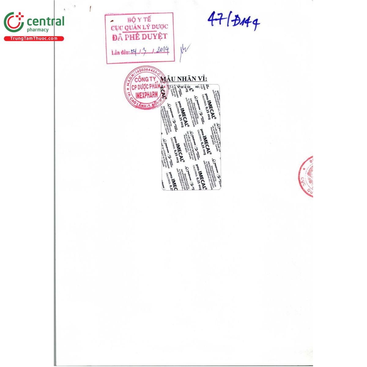 thuoc pms imecal 025mcg 3 L4751