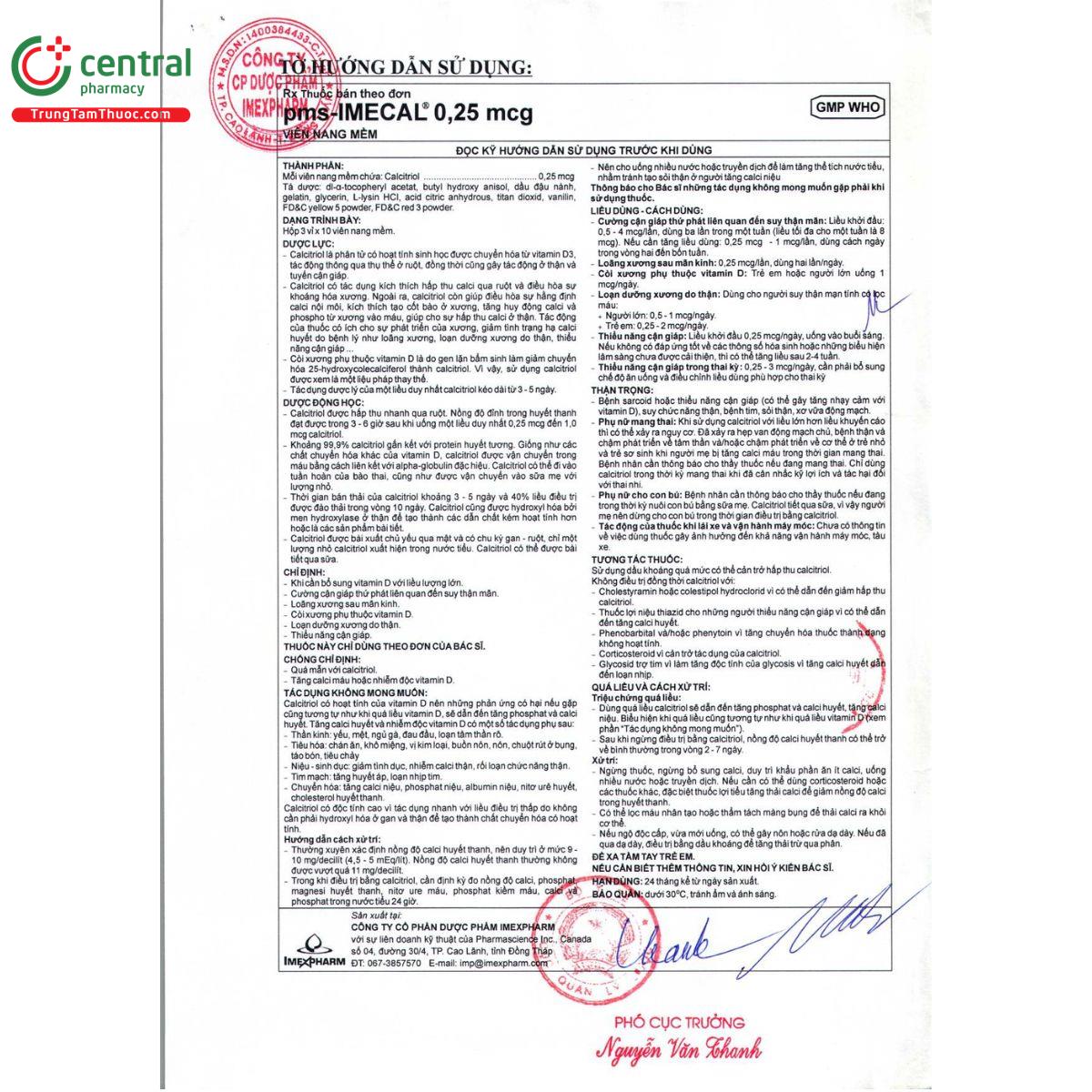 thuoc pms imecal 025mcg 5 V8145