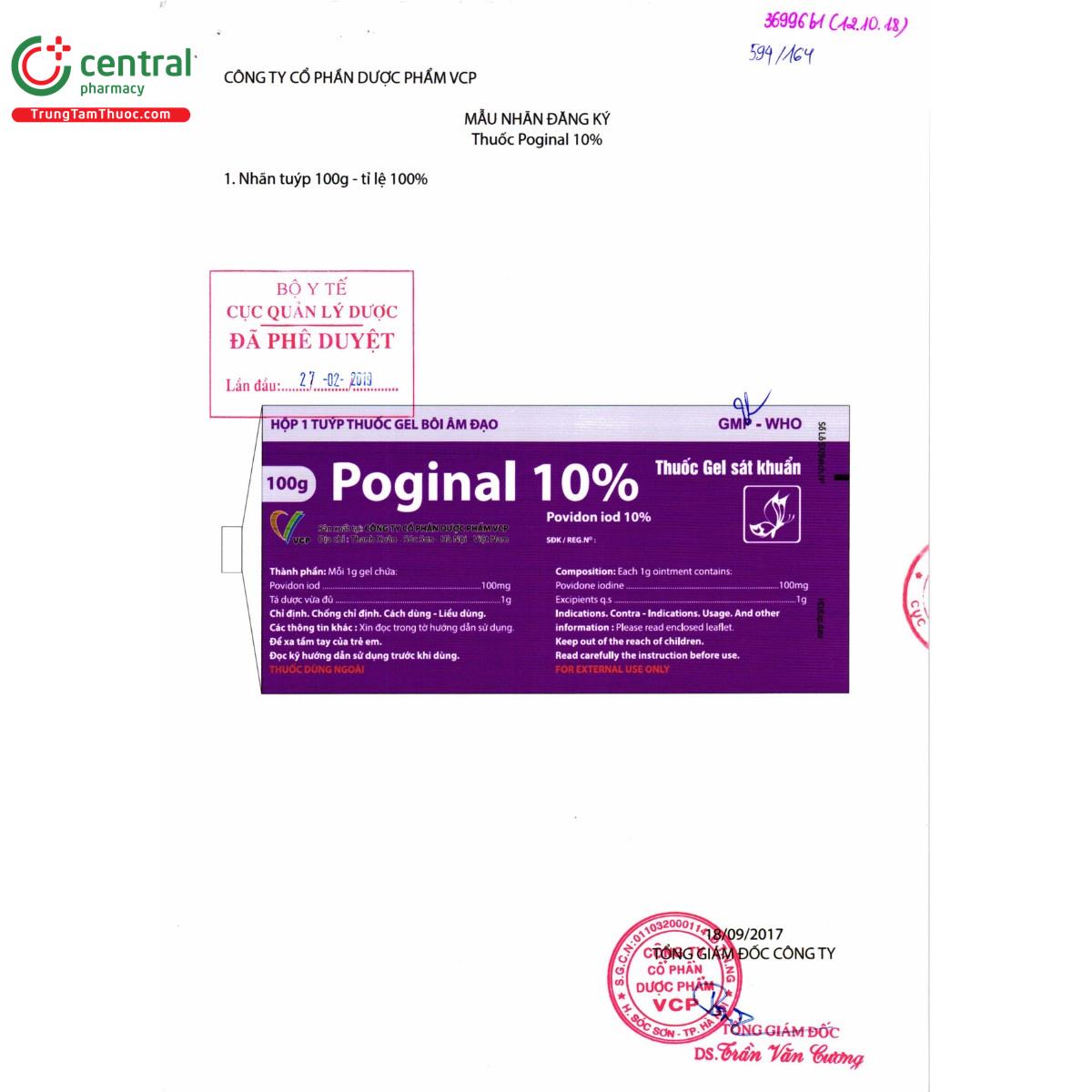 thuoc poginal 10 6 G2071 thuoc poginal 10 6 G2071