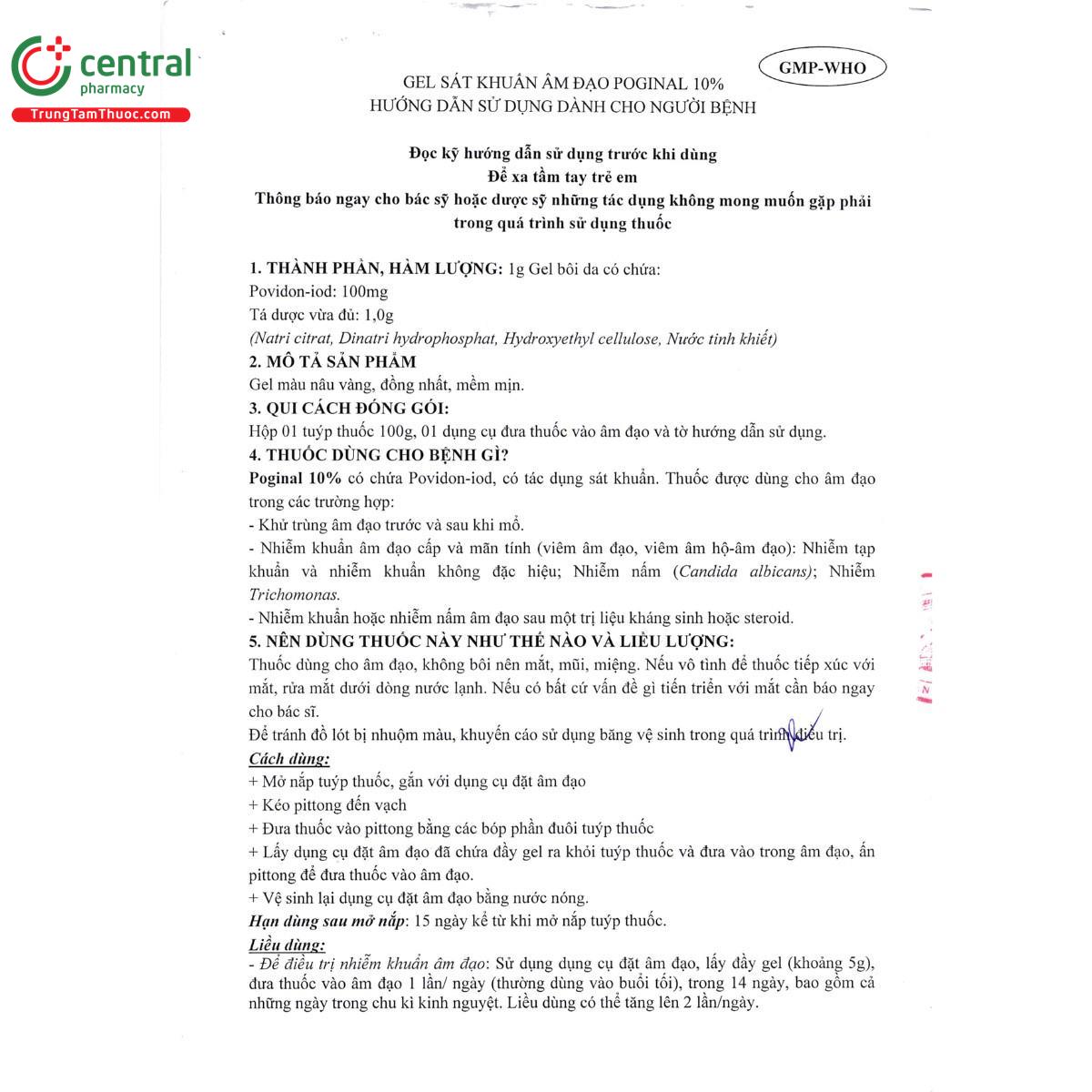 thuoc poginal 10 8 L4050 thuoc poginal 10 8 L4050