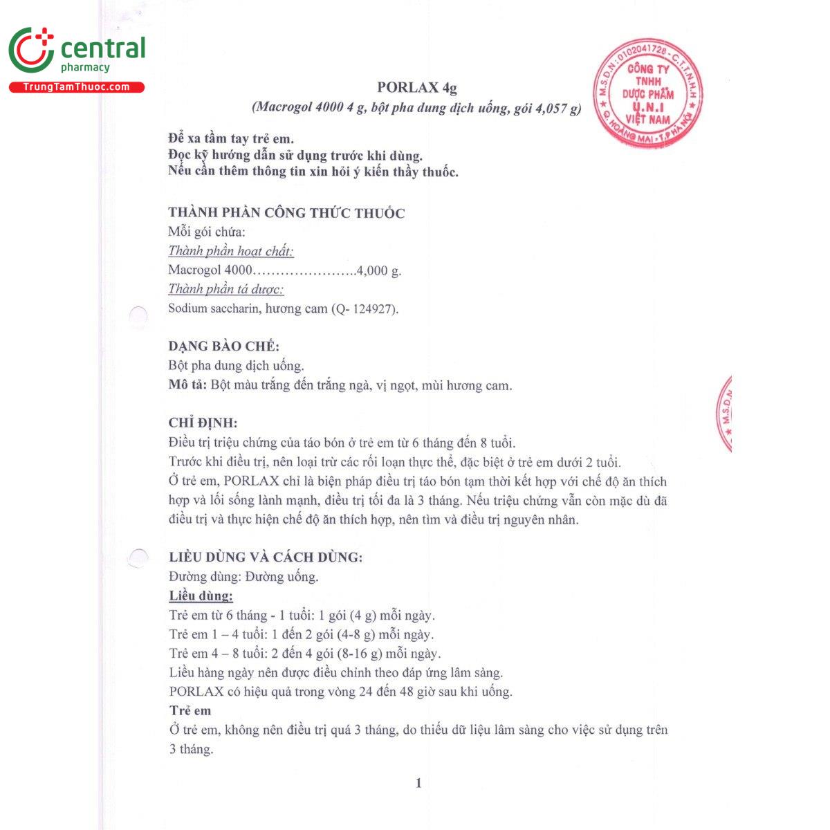 thuoc porlax 4g 4 T8248 thuoc porlax 4g 4 T8248