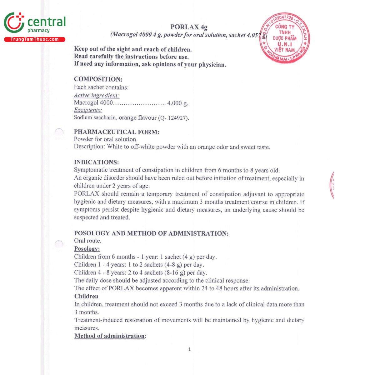 thuoc porlax 4g 9 D1580 thuoc porlax 4g 9 D1580