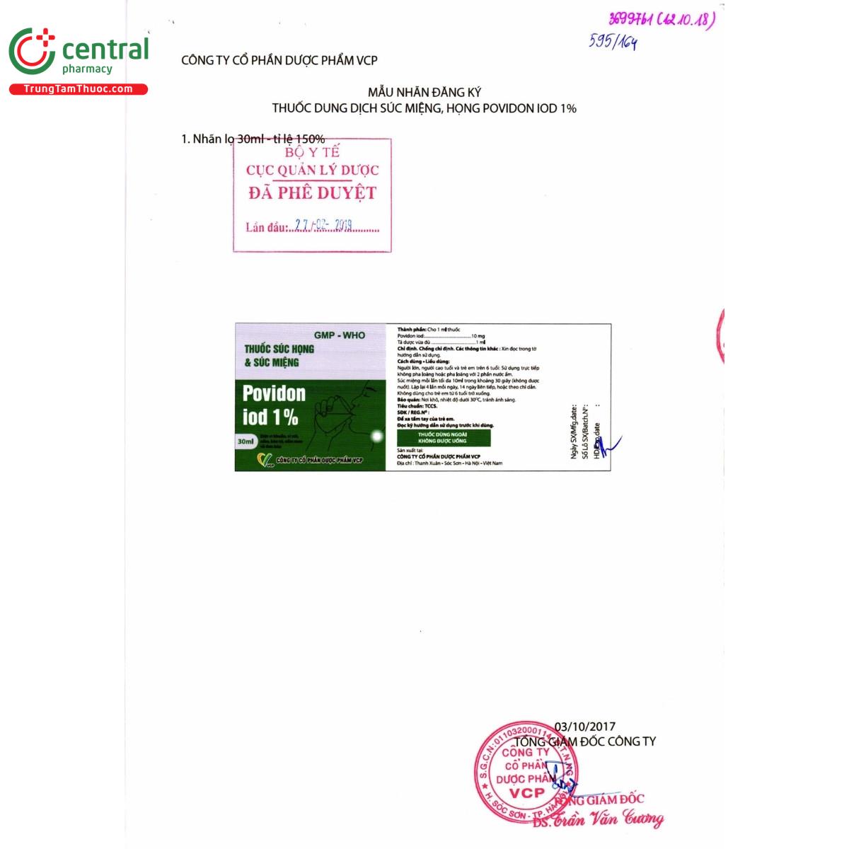thuoc povidon iod 1 vcp 3 E1021 thuoc povidon iod 1 vcp 3 E1021