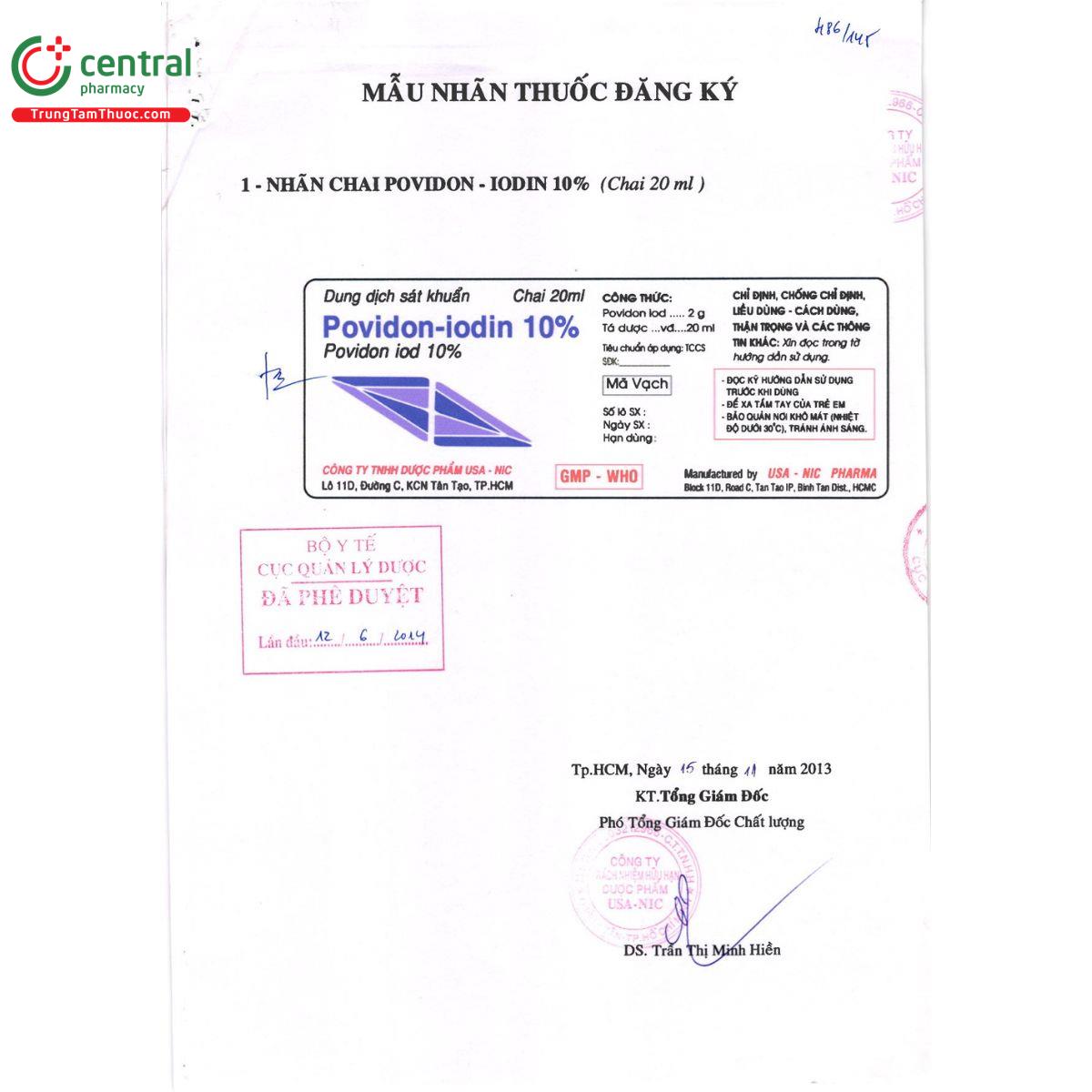 thuoc povidon iodin 10 usa nic pharma 3 J3451 thuoc povidon iodin 10 usa nic pharma 3 J3451