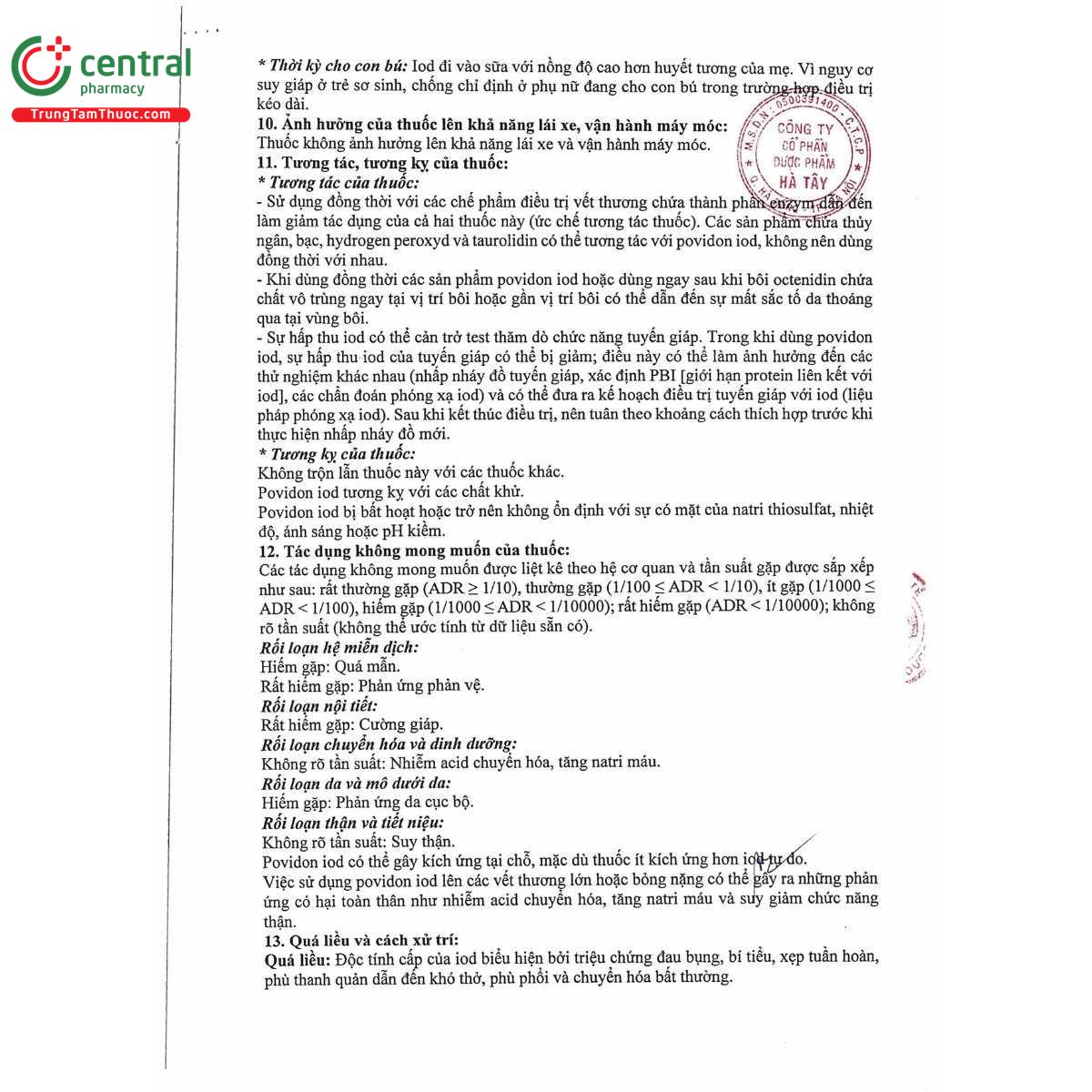 thuoc povidone 10 hataphar 5 I3645 thuoc povidone 10 hataphar 5 I3645