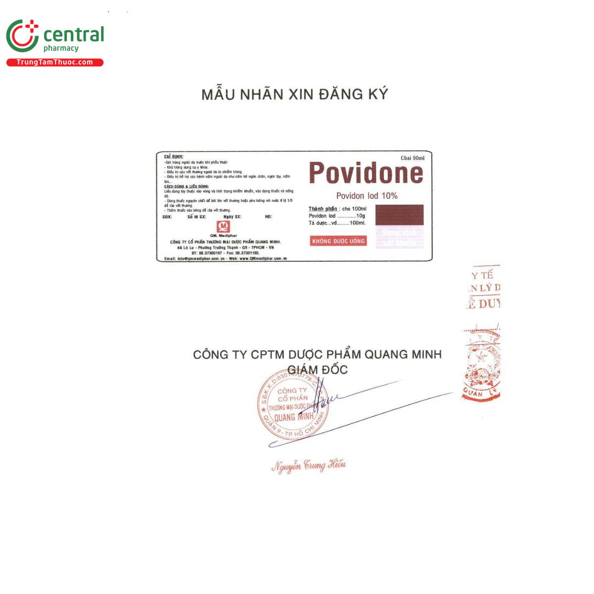 thuoc povidone 10 qm mediphar 6 D1481 thuoc povidone 10 qm mediphar 6 D1481