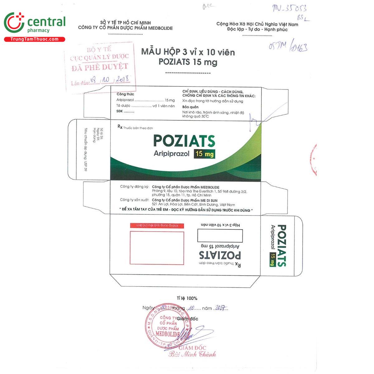 thuoc poziats 15mg 3 T7158 thuoc poziats 15mg 3 T7158