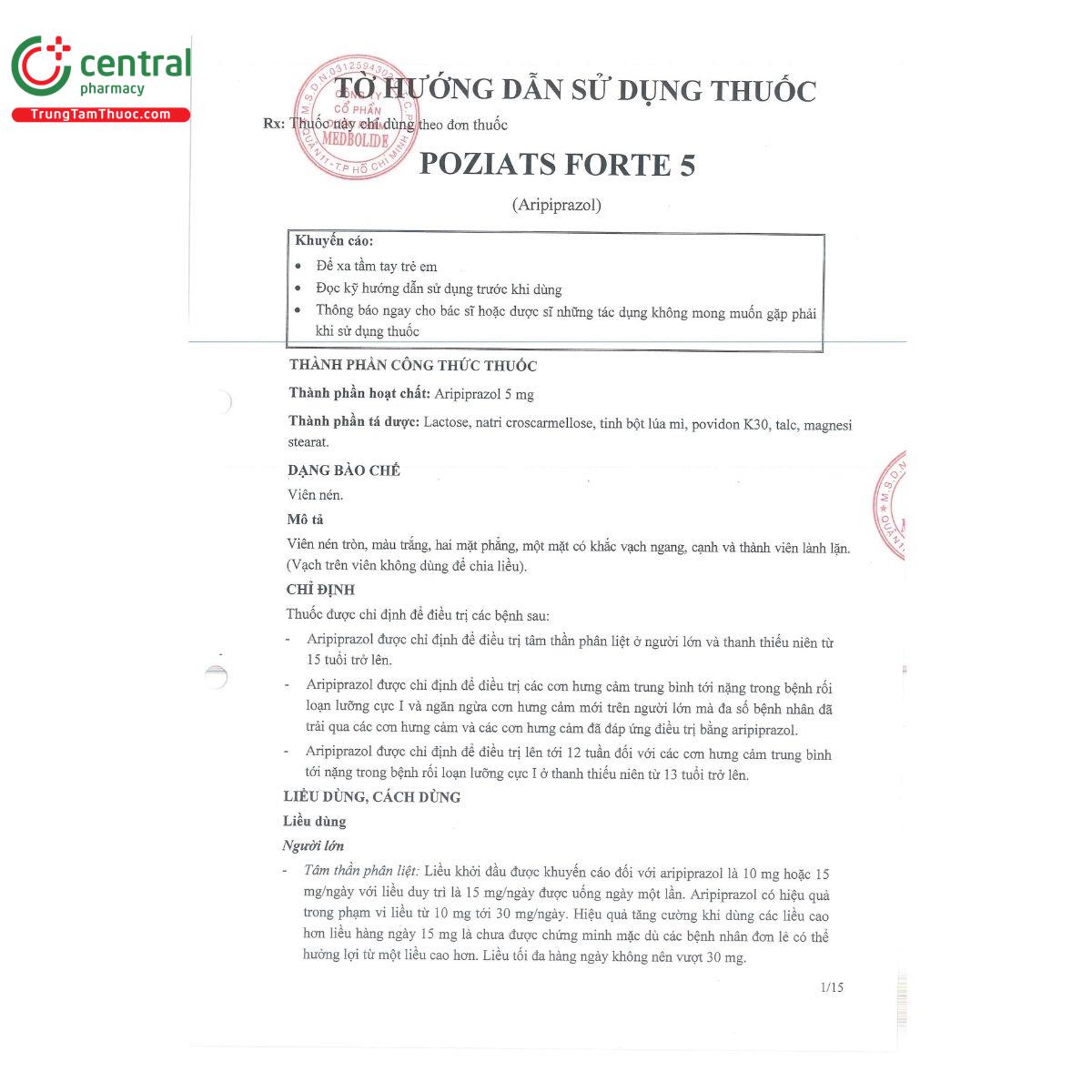 thuoc poziats forte 5 4 A0330
