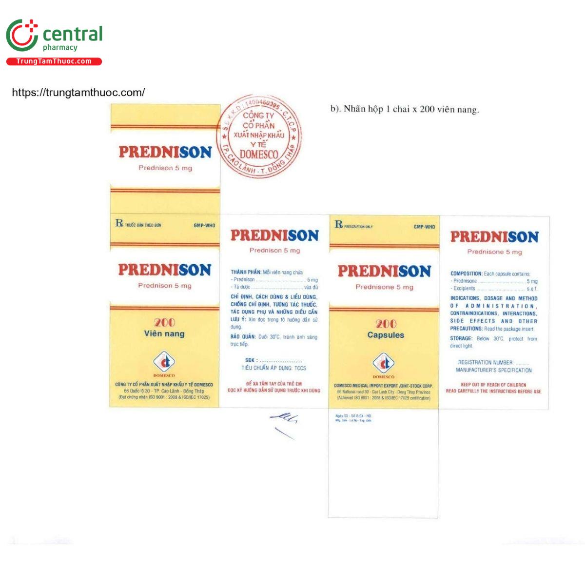 thuoc prednison 5mg domesco vien nang 2 R7120