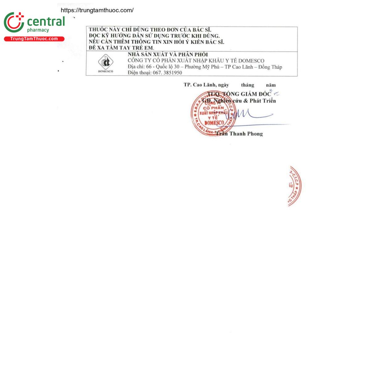 thuoc prednison 5mg domesco vien nen 6 N5601