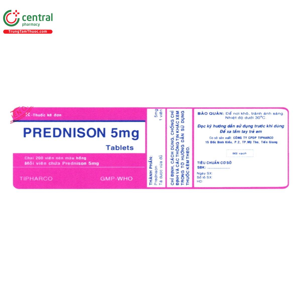 thuoc prednison 5mg tipharco 2 P6313 thuoc prednison 5mg tipharco 2 P6313