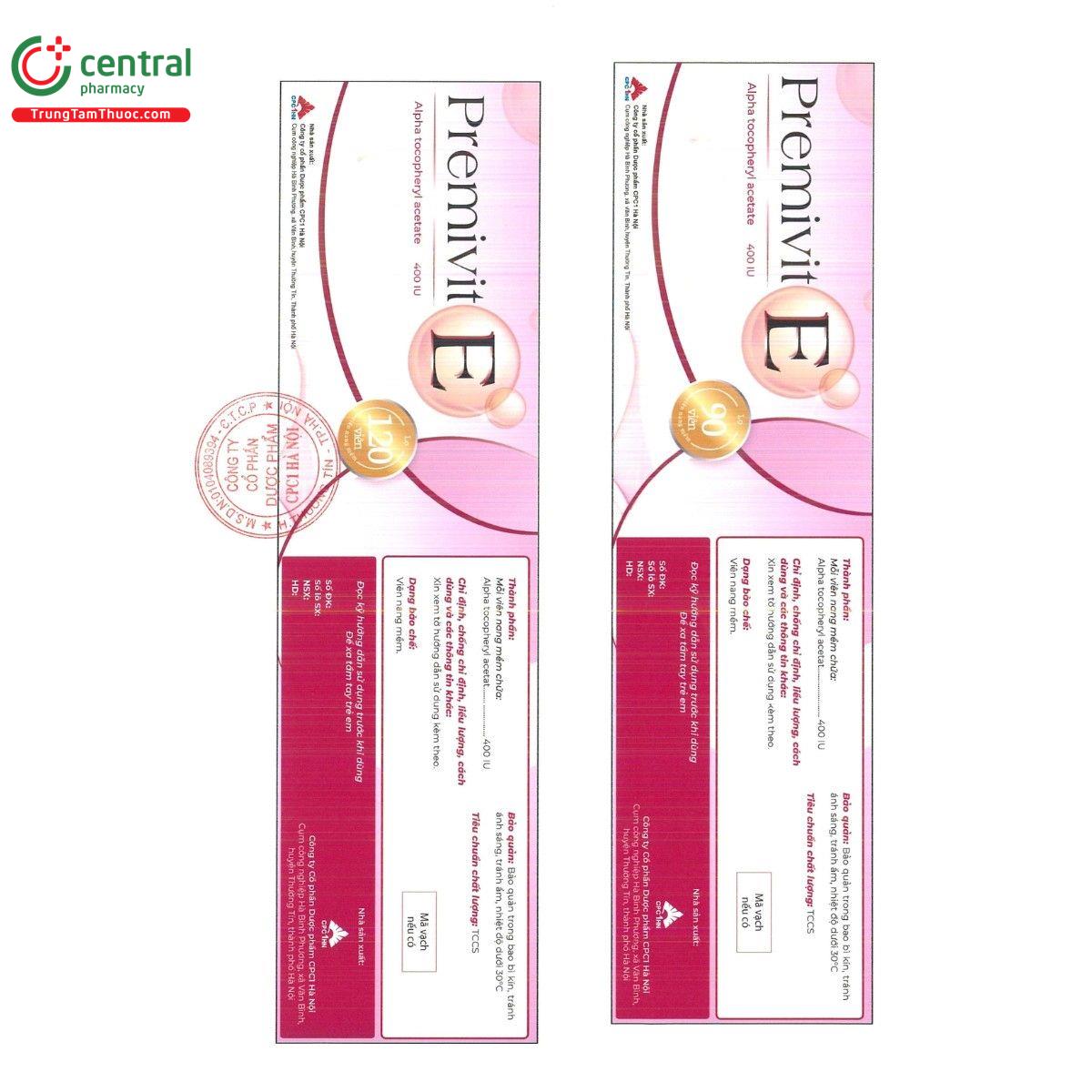 thuoc premivite 400iu 8 C0772