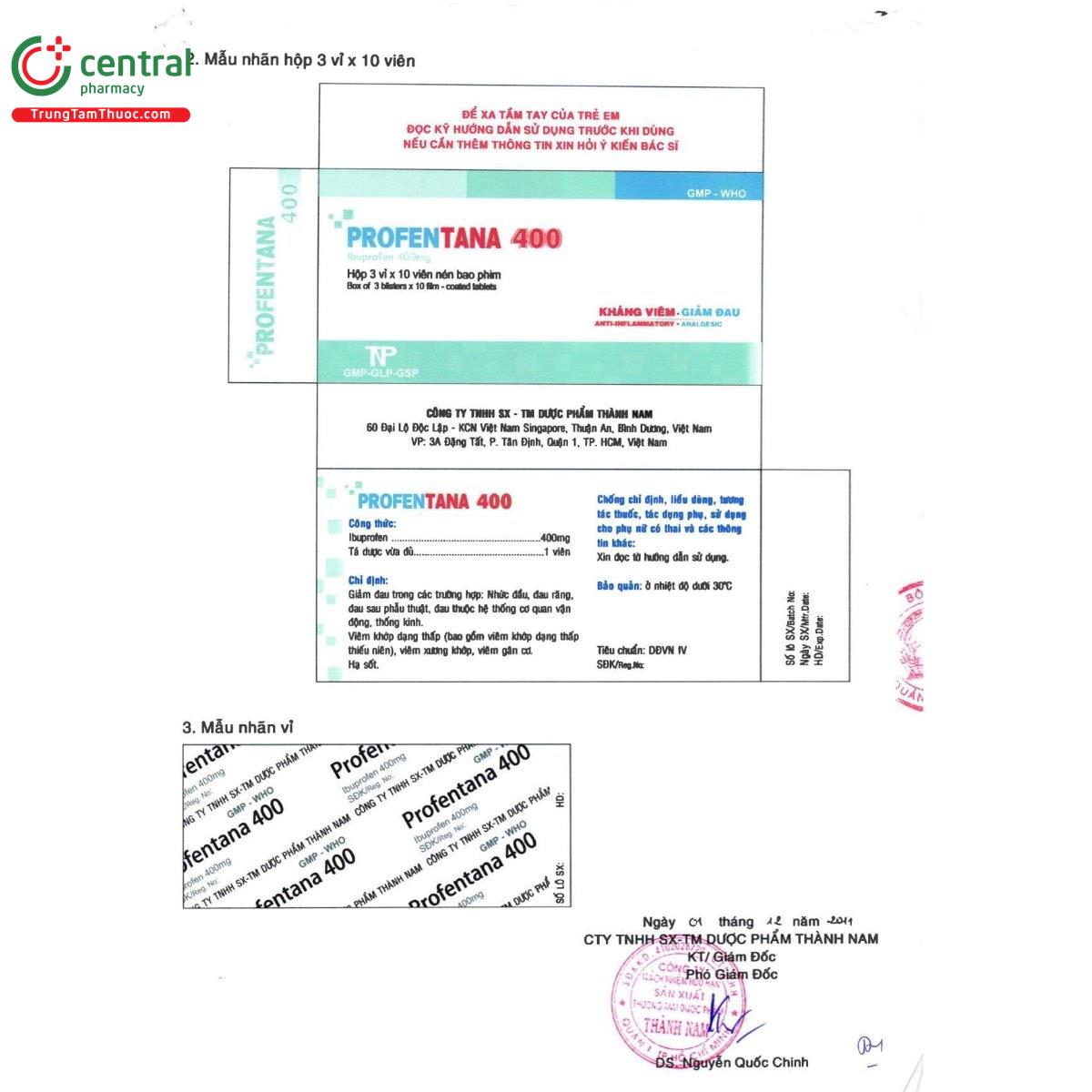 thuoc profentana 400 5 C1277 thuoc profentana 400 5 C1277
