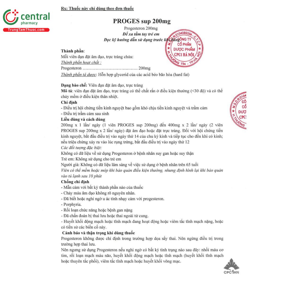 thuoc proges sup 200mg 6 L4813 thuoc proges sup 200mg 6 L4813