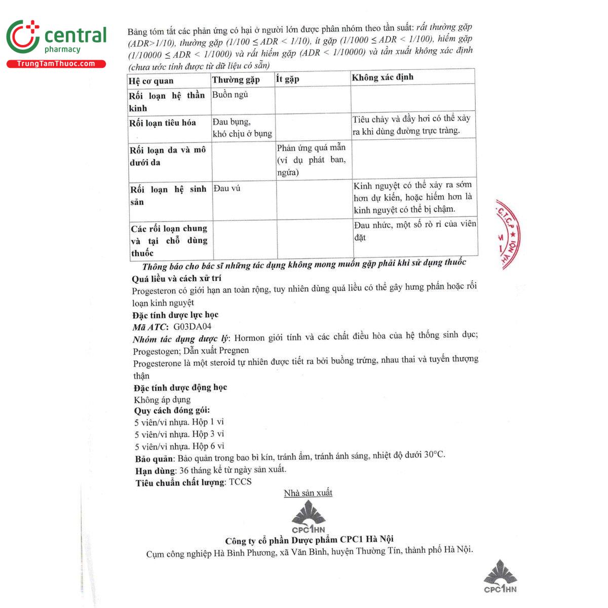 thuoc proges sup 200mg 8 L4825 thuoc proges sup 200mg 8 L4825