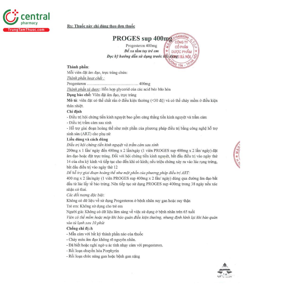 thuoc proges sup 400mg 6 V8183 thuoc proges sup 400mg 6 V8183