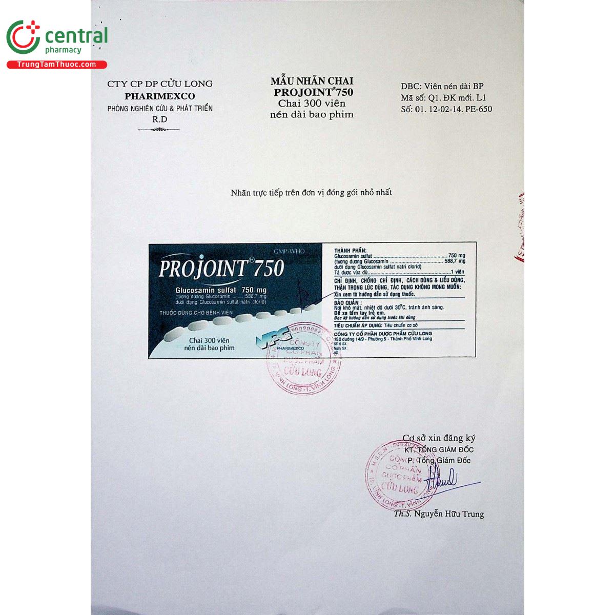 thuoc projoint 750 10 O5800 thuoc projoint 750 10 O5800