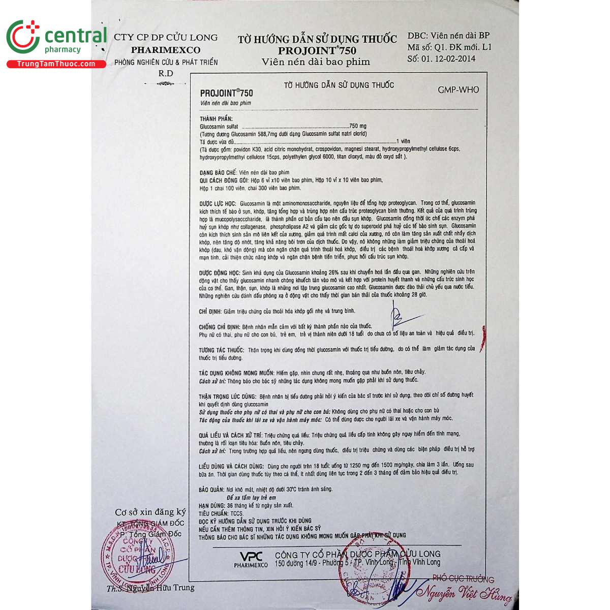 thuoc projoint 750 15 M5635 thuoc projoint 750 15 M5635