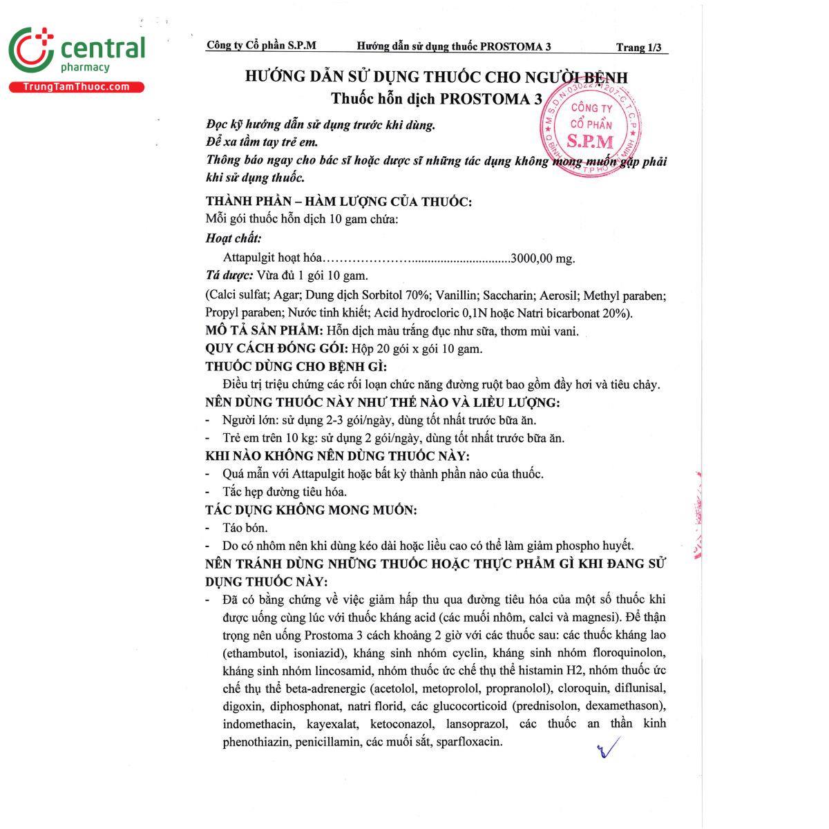 thuoc prostoma 3 12 A0201 thuoc prostoma 3 12 A0201