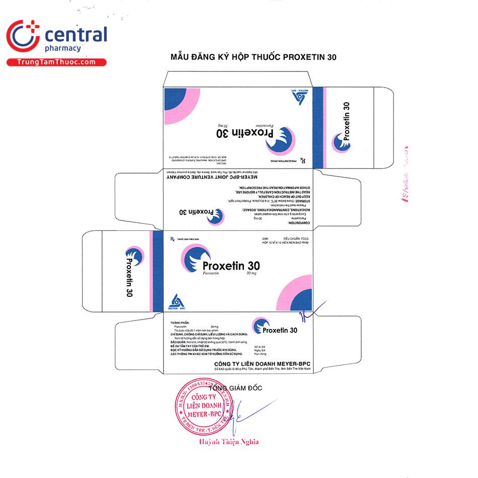 thuoc proxetin 30 4 O5104