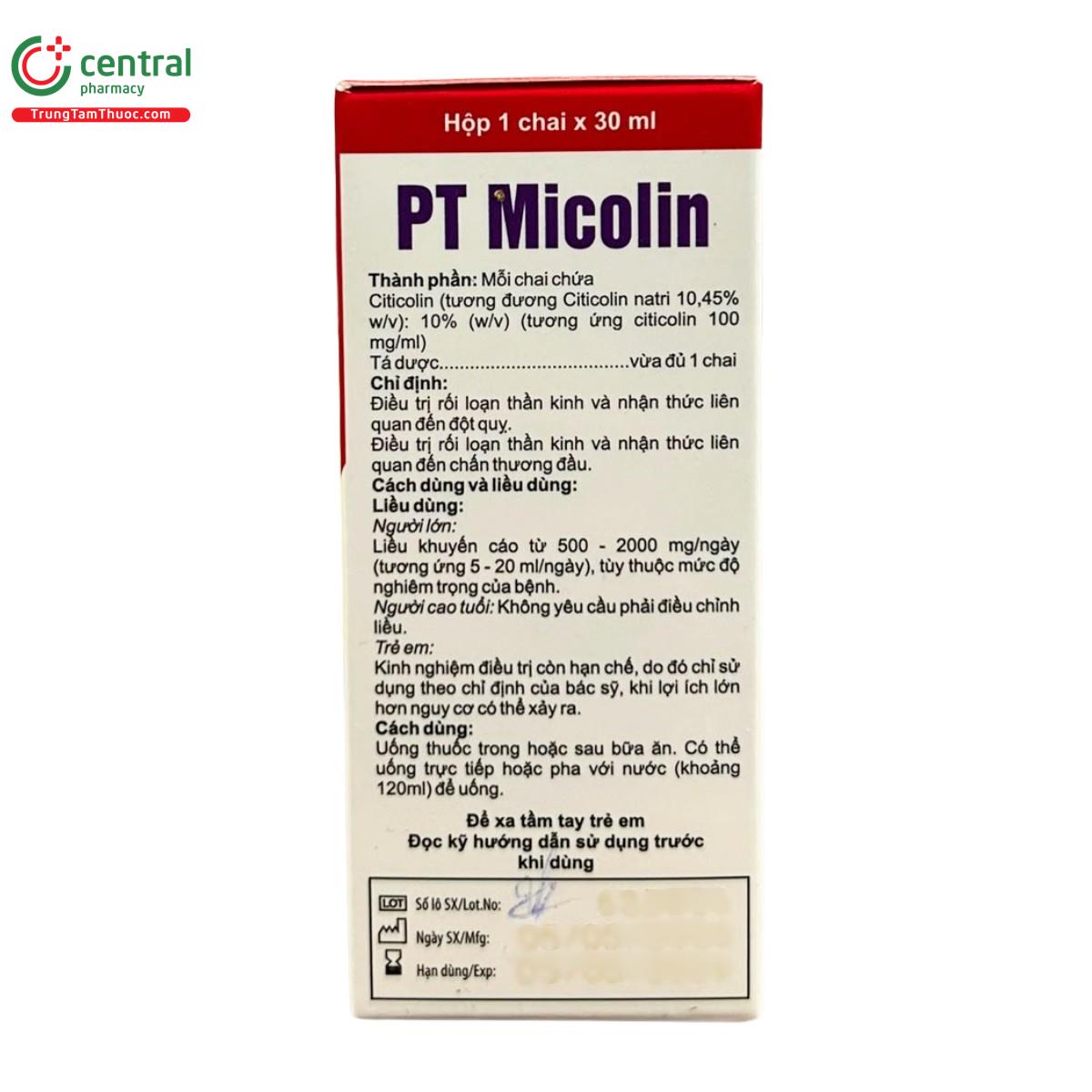 thuoc pt micolin 100mg ml 14 K4063 thuoc pt micolin 100mg ml 14 K4063